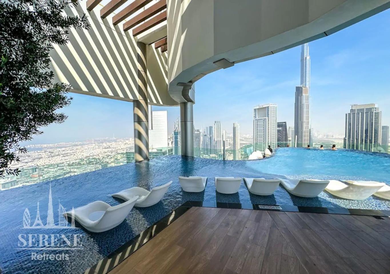 דירות דובאי Serene Retreats Paramount 2 Bed Flat With Burj View מראה חיצוני תמונה